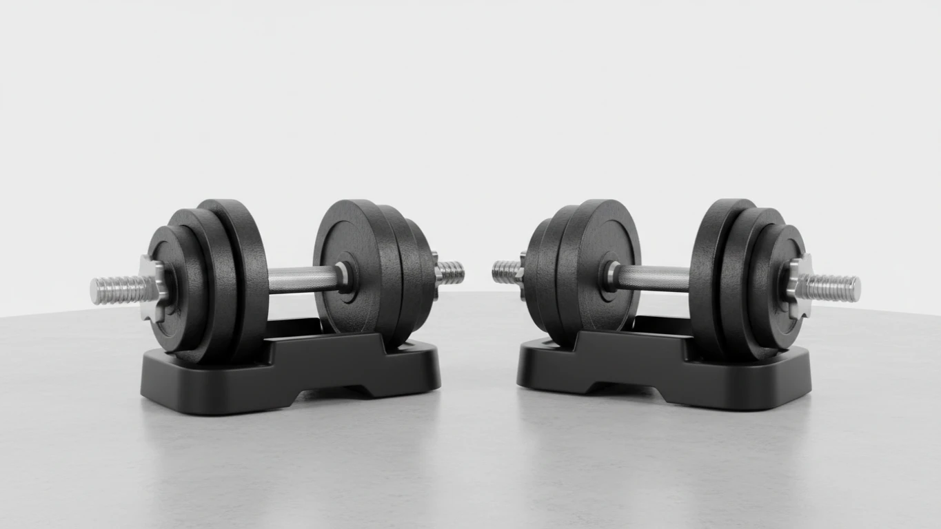 Kit de Halteres Ajustáveis Compacto