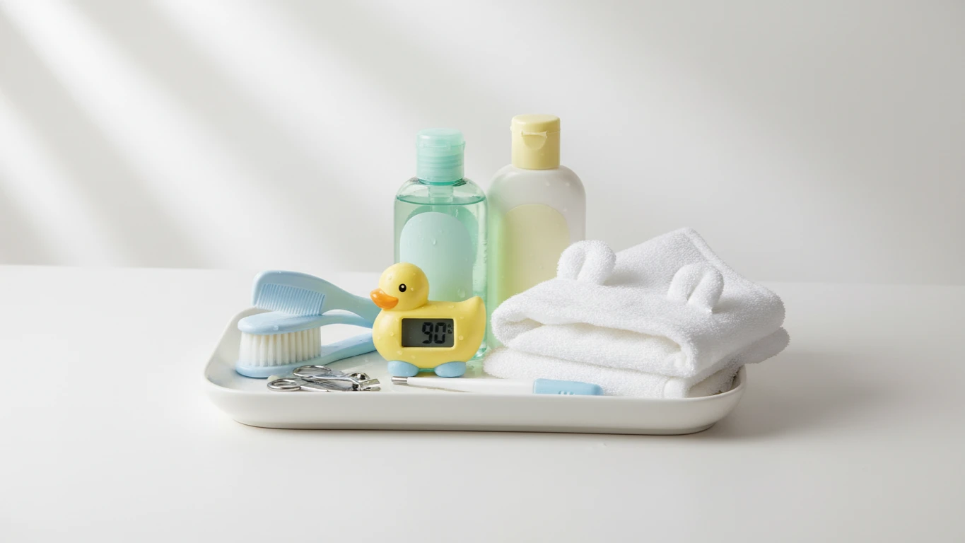 Kit de Higiene de Banho para Bebês