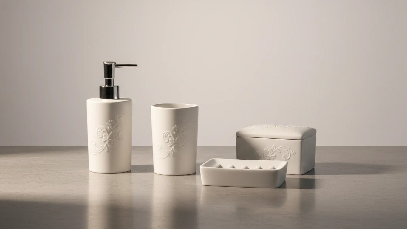 Kit de Higiene em Porcelana Fina