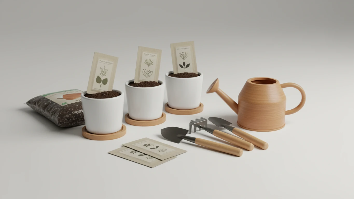 Kit de Jardinagem de Interior