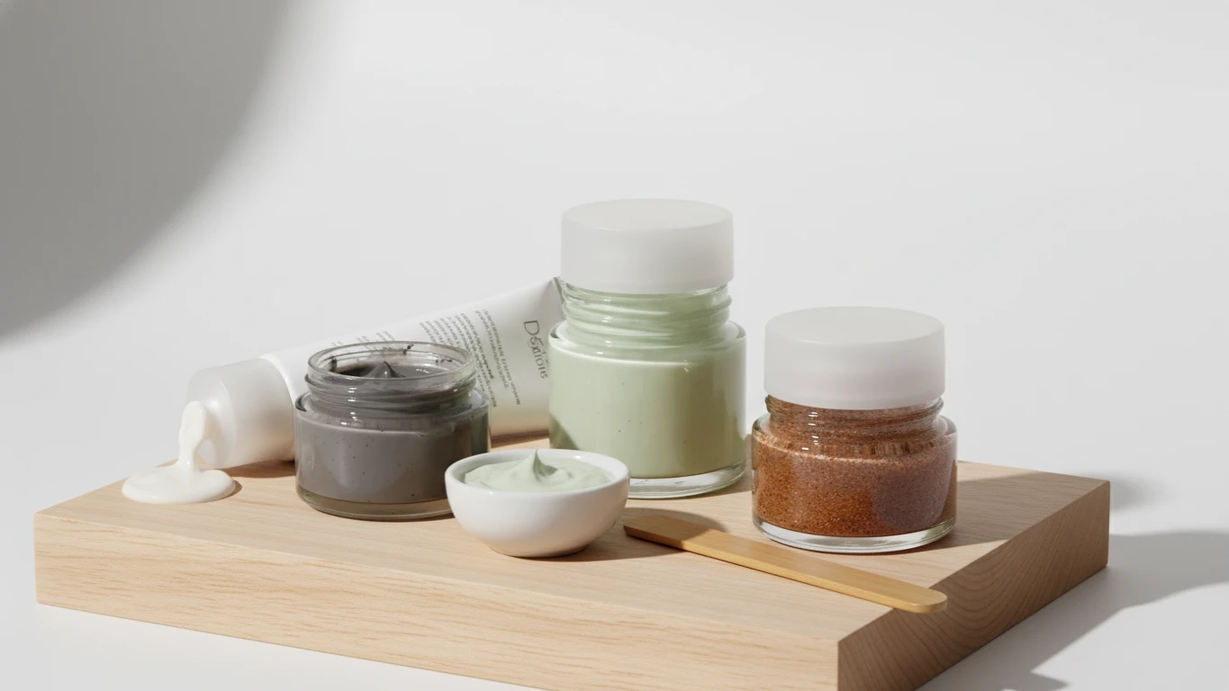 Kit de Máscaras Faciais e Esfoliante