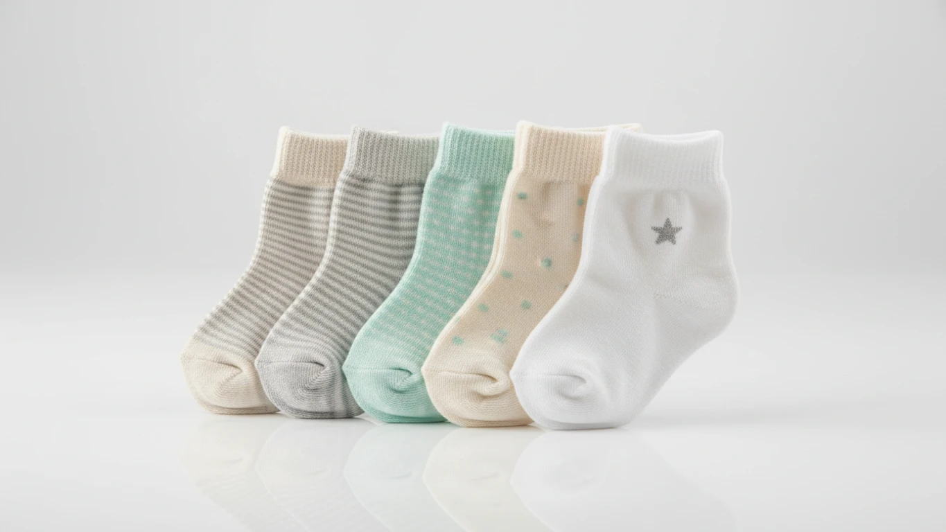 Kit de Meias e Luvas Antirrisco para Bebê