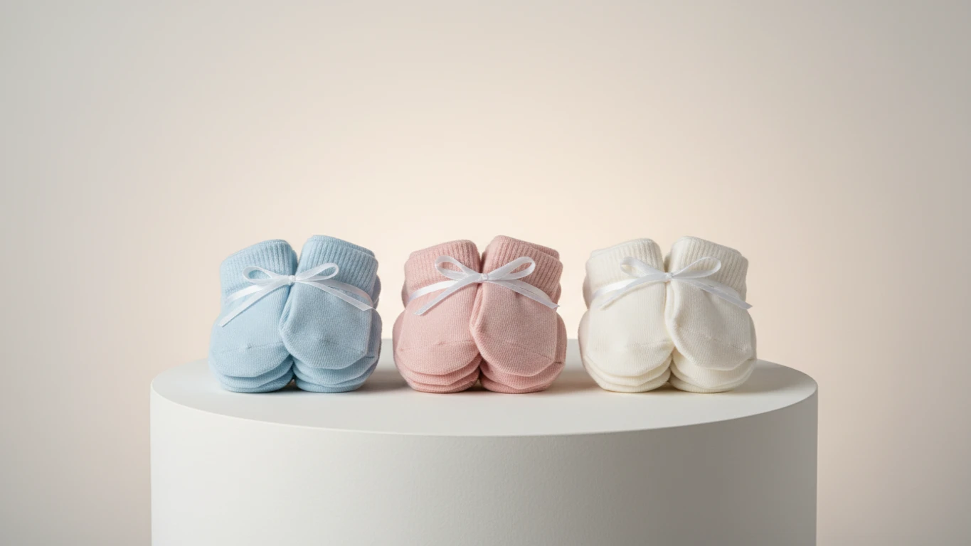 Kit de Meias e Luvas de Proteção para Recém-Nascidos