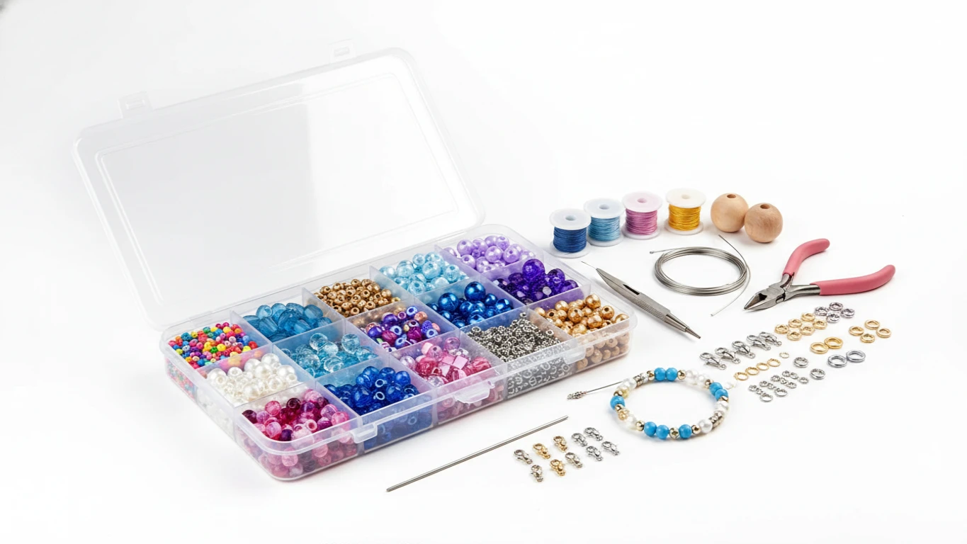 Kit de Miçangas e Fabricação de Joias