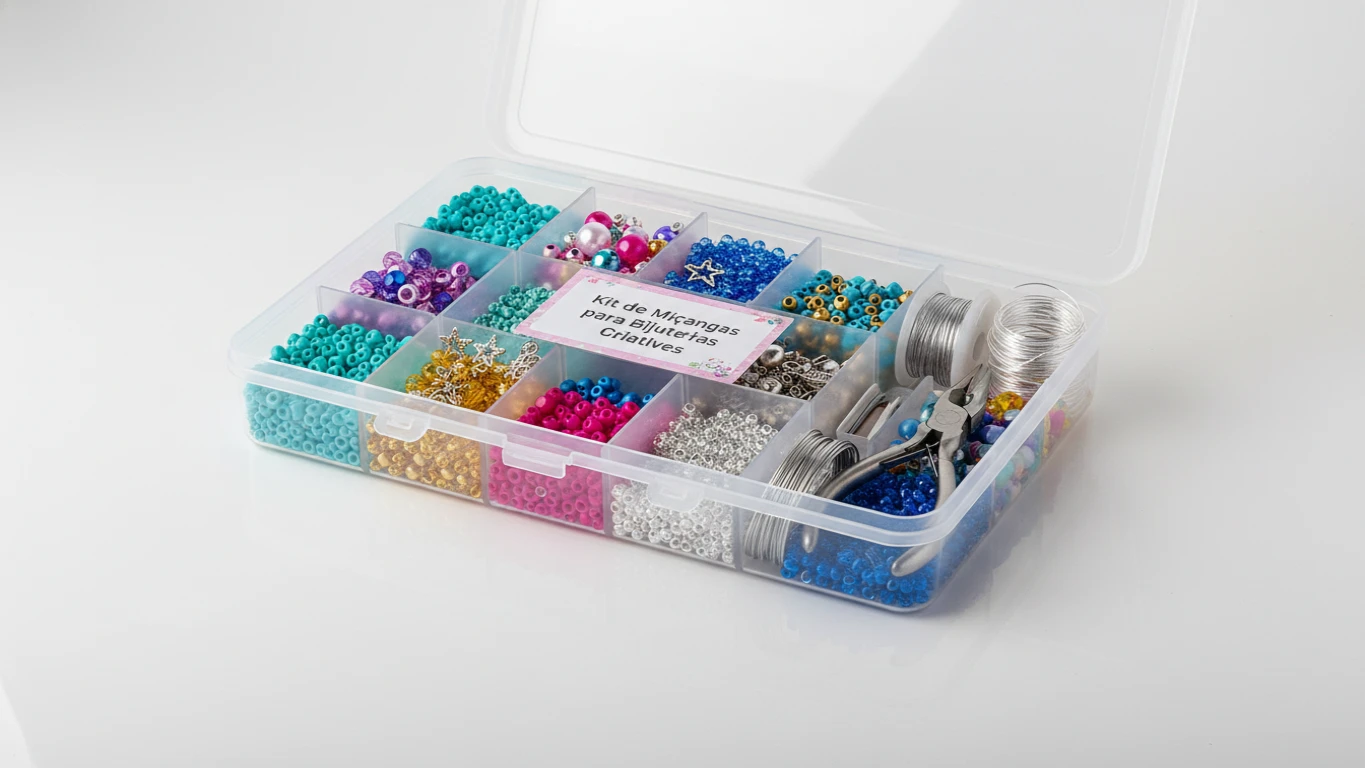 Kit de Miçangas para Bijuterias Criativas