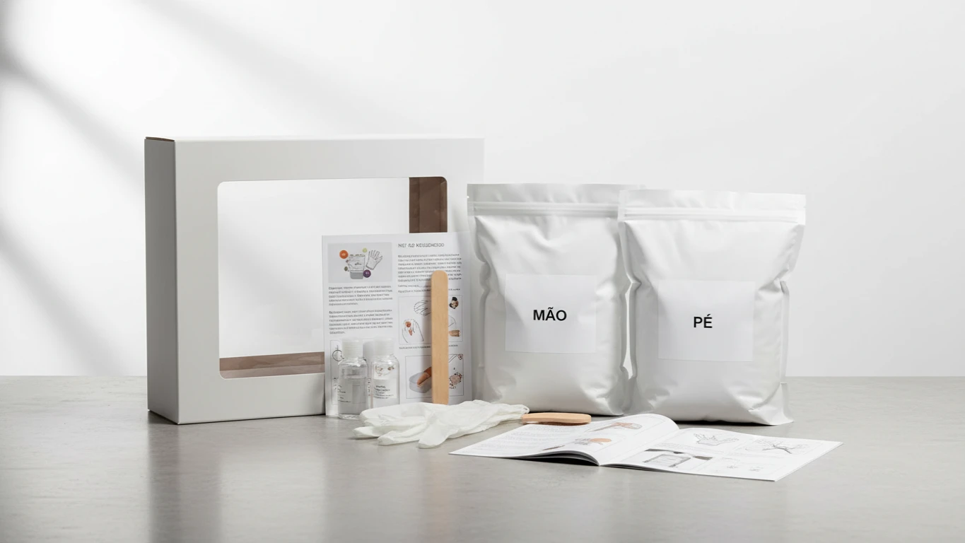 Kit de Moldagem de Mão e Pé em Gesso