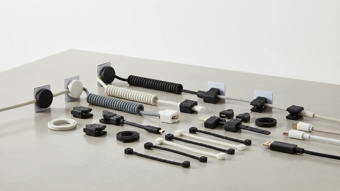 Kit de Organizadores de Cabos em Silicone