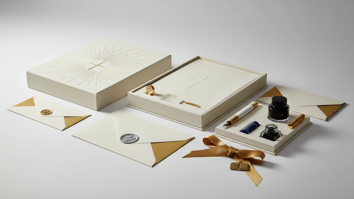 Kit de Papelaria Premium para Cartas de Fé