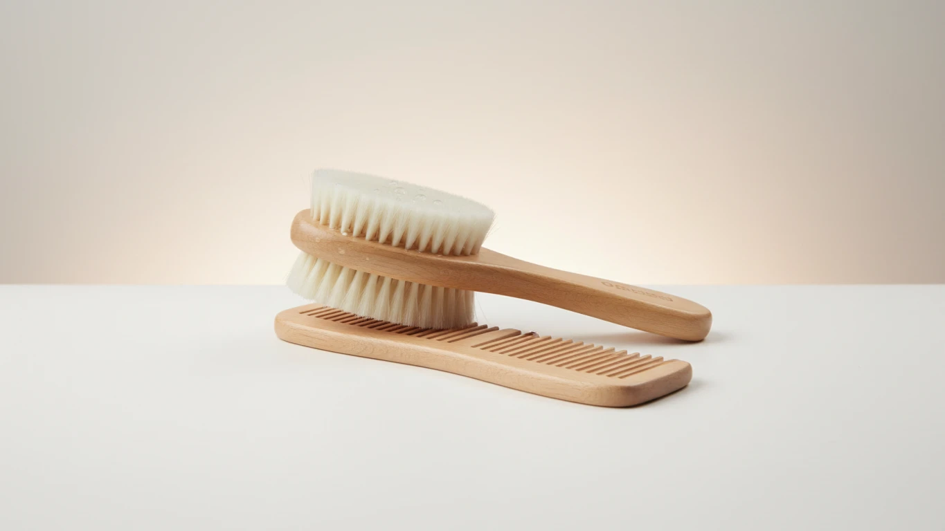 Kit de Pente e Escova de Cabelo para Bebê
