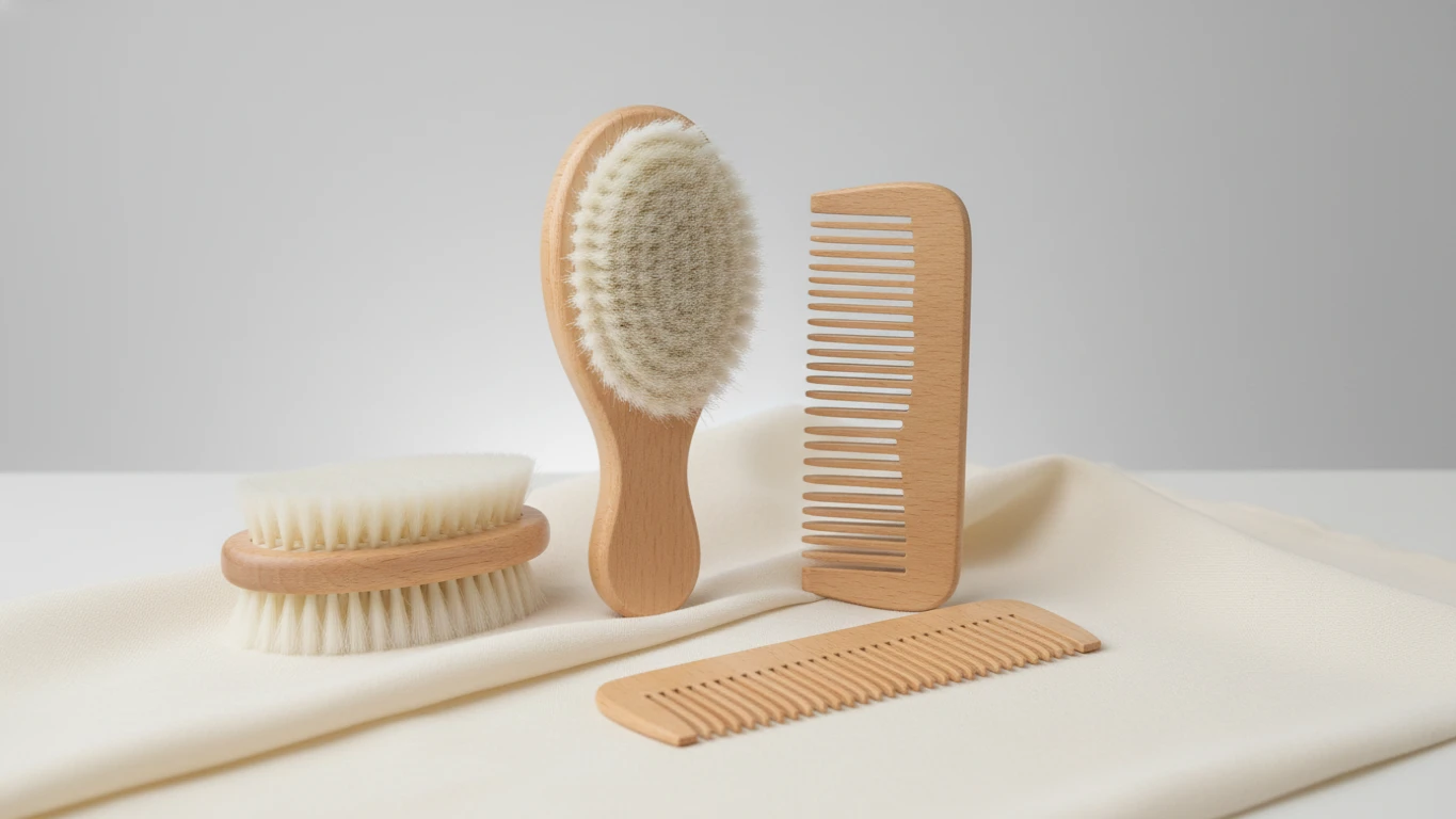 Kit de Pentes e Escovas de Cabelo Macios para Bebês