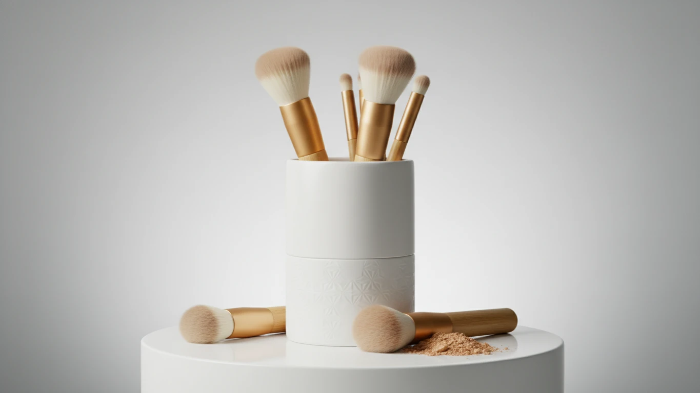 Kit de Pincéis de Maquiagem Veganos