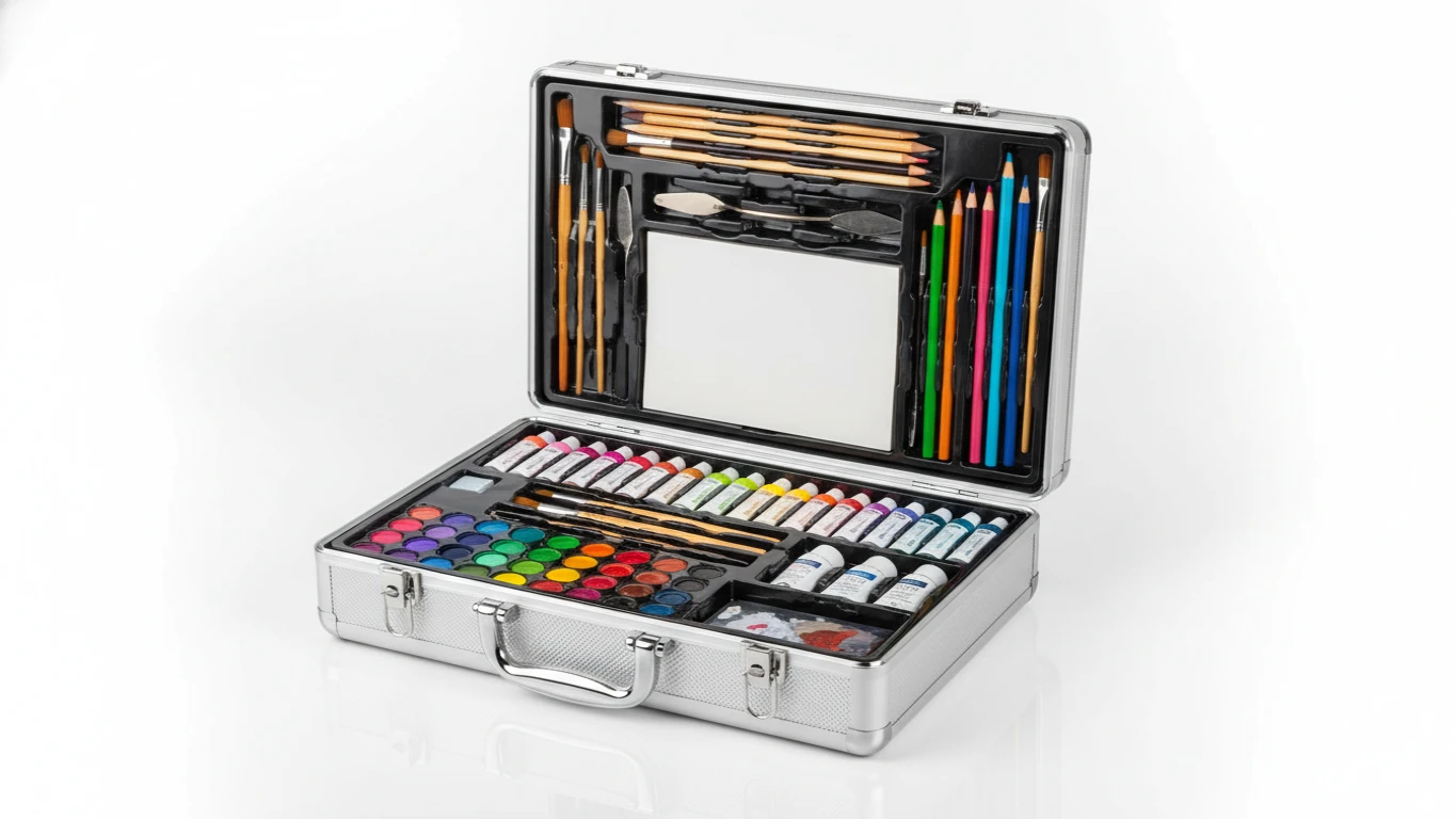 Kit de Pintura e Artes em Maleta