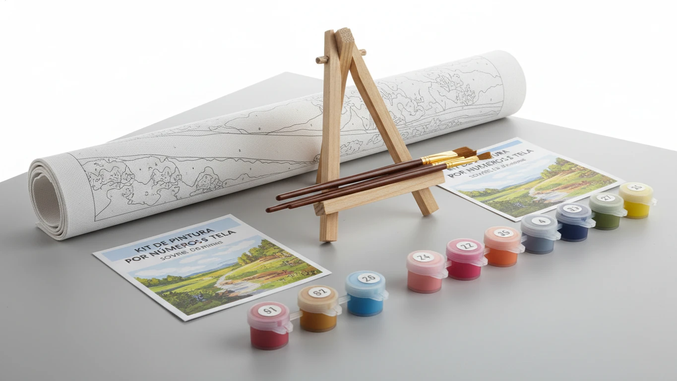 Kit de Pintura por Números sobre Tela
