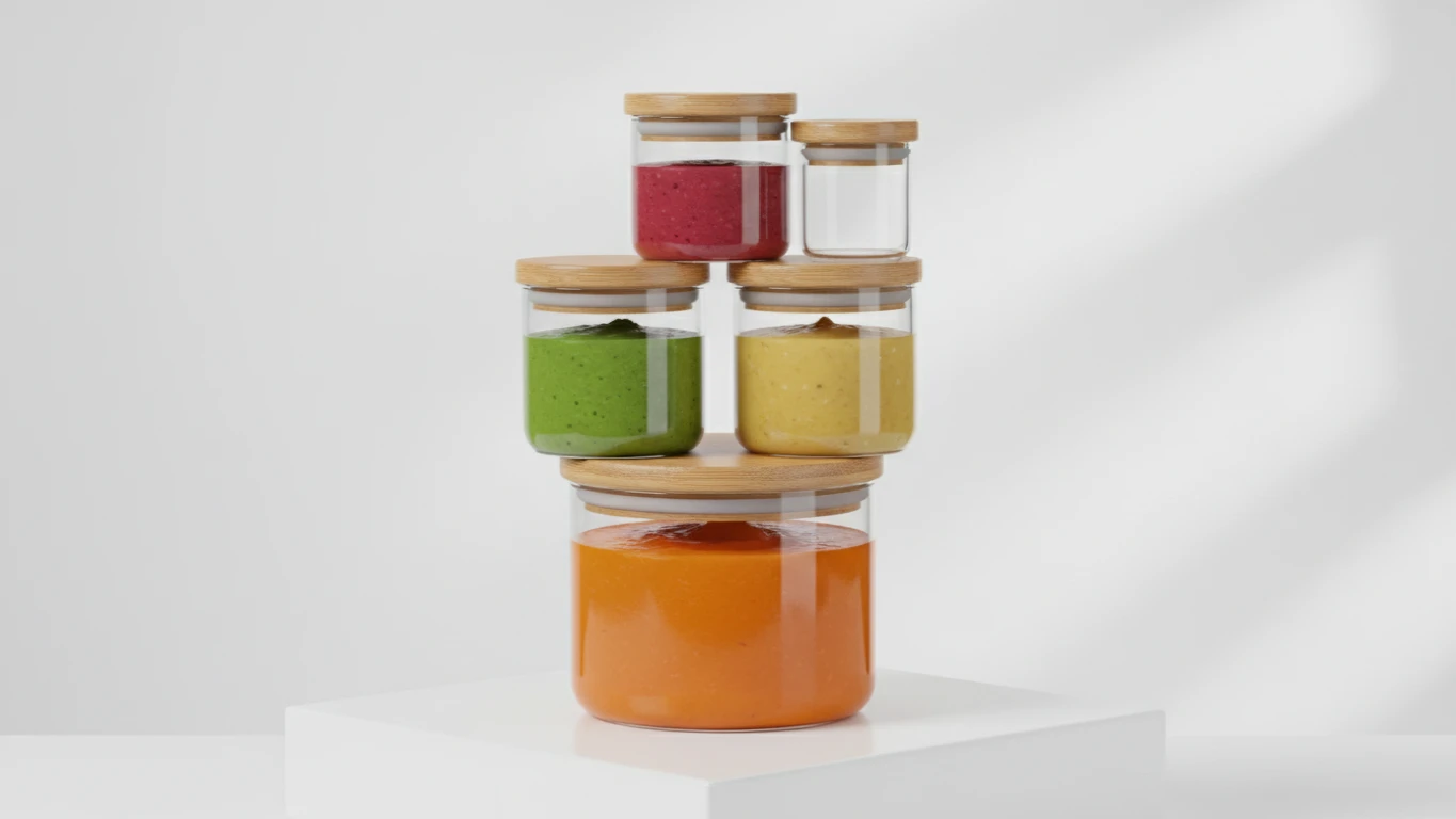 Kit de Potes Herméticos para Papinha