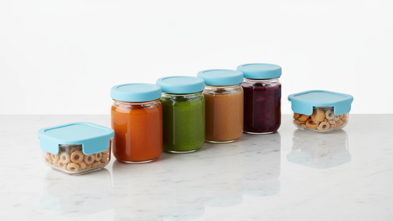 Kit de Potes Herméticos para Papinhas e Lanches