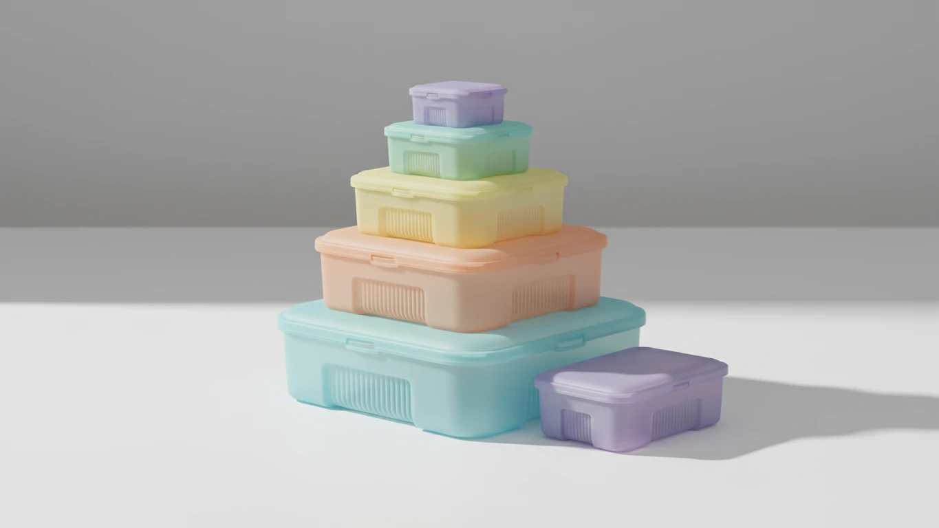 Kit de Potes de Empilhar e Encaixar