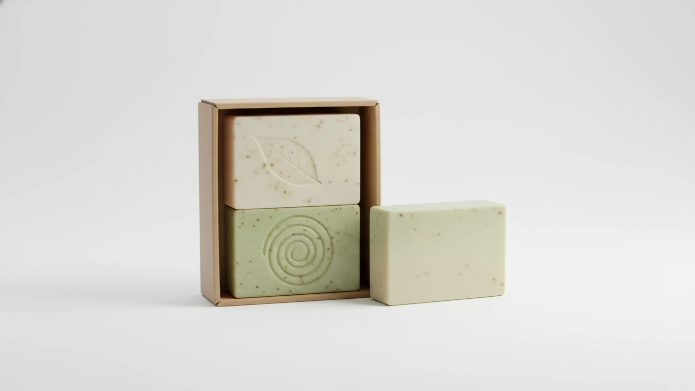 Kit de Sabonetes em Barra com Base Vegetal