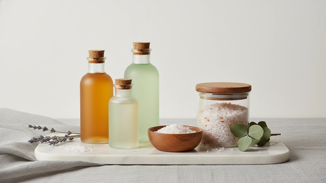 Kit de Spa com Sais de Banho e Óleos