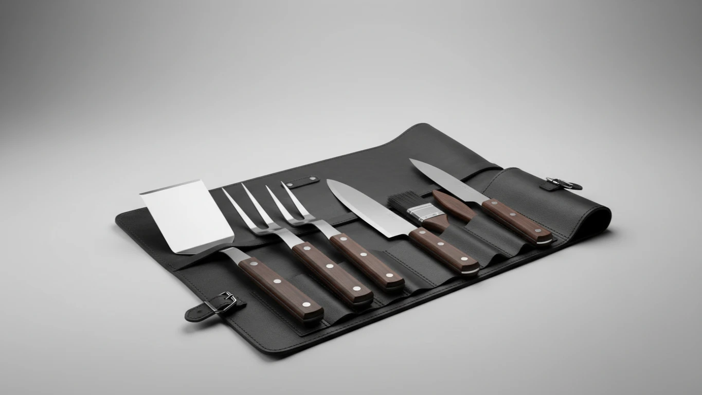 Kit de Utensílios para Churrasco Profissional