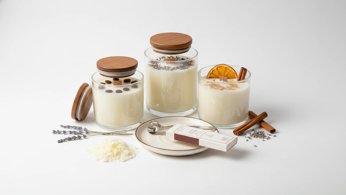 Kit de Velas Aromáticas de Soja