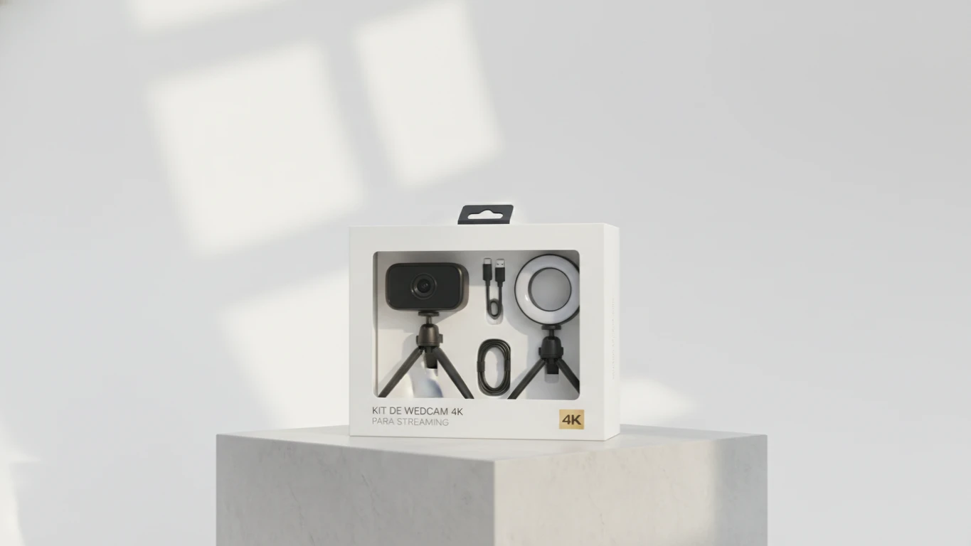 Kit de Webcam 4K para Streaming