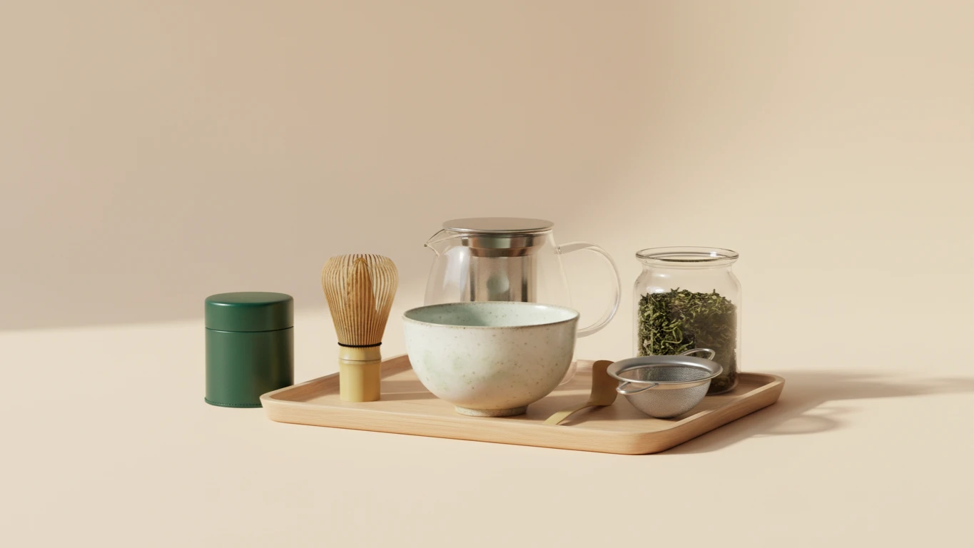 Kit para Preparo de Chás e Matcha