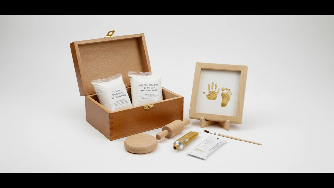 Kit para Registro de Mãos e Pés do Bebê