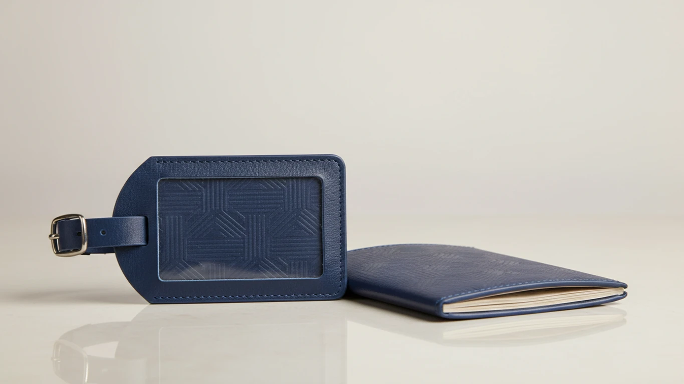 Kit para Viagem Personalizado (Etiqueta de Bagagem e Capa de Passaporte)