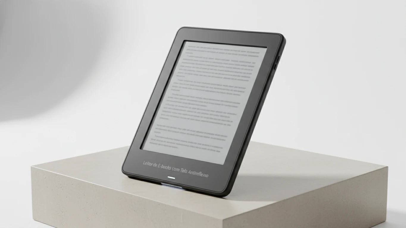 Leitor de E-books com Tela Antirreflexo