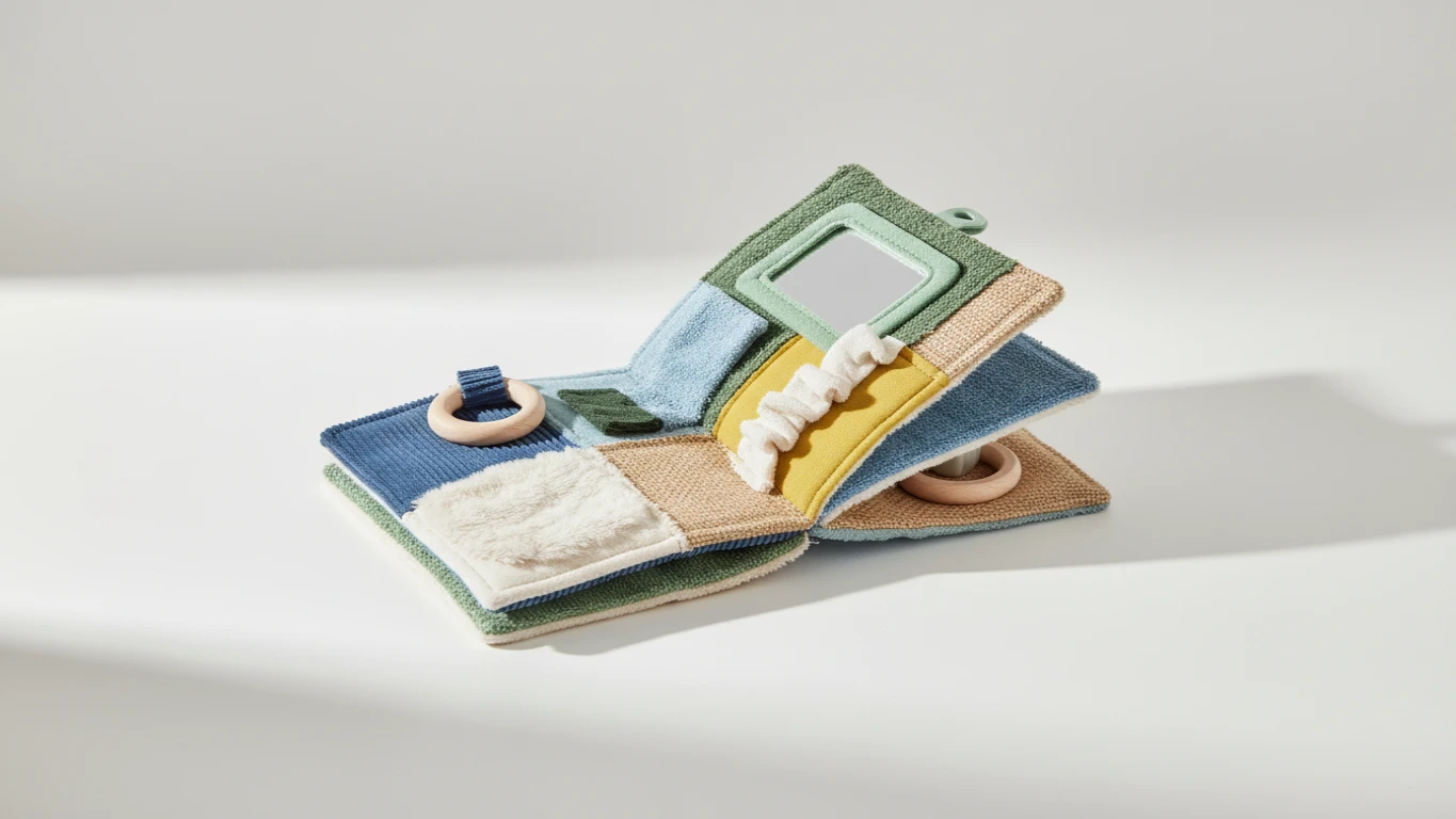 Livro Sensorial de Pano com Texturas
