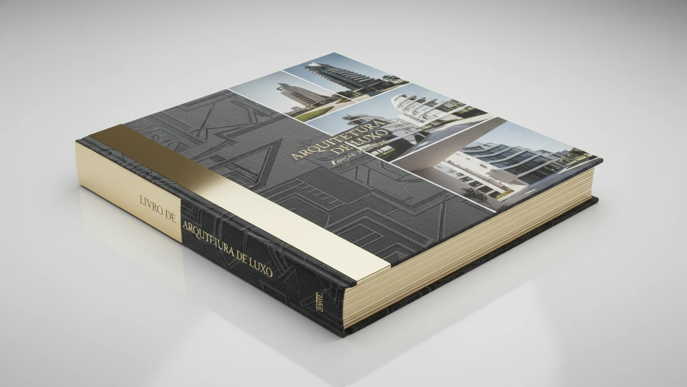 Livro de Arquitetura de Luxo em Capa Dura