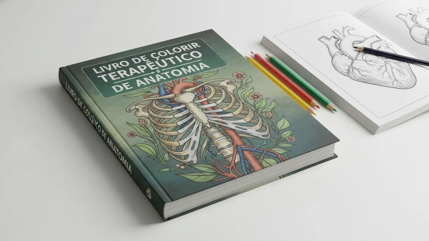 Livro de Colorir Terapêutico de Anatomia