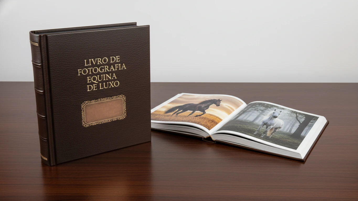 Livro de Fotografia Equina de Luxo