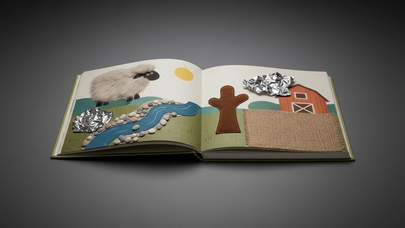 Livro de Histórias Interativo com Texturas