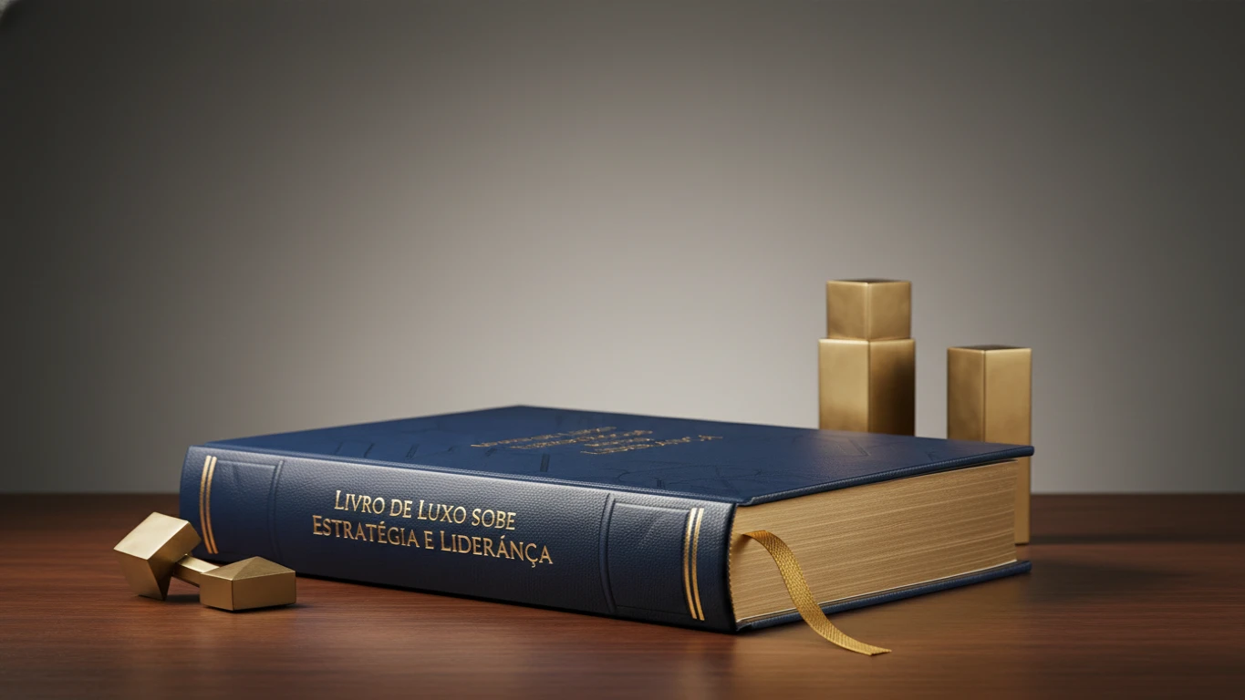 Livro de Luxo sobre Estratégia e Liderança