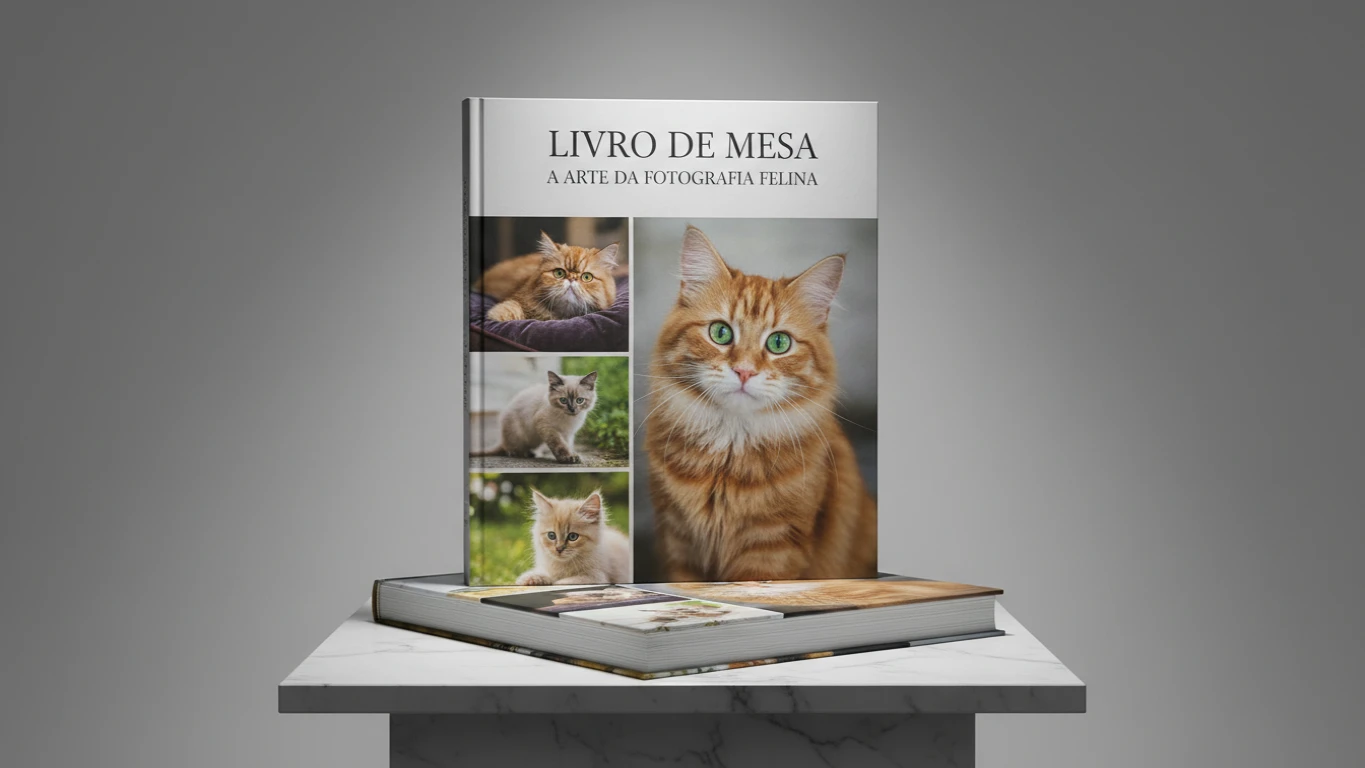 Livro de Mesa: A Arte da Fotografia Felina