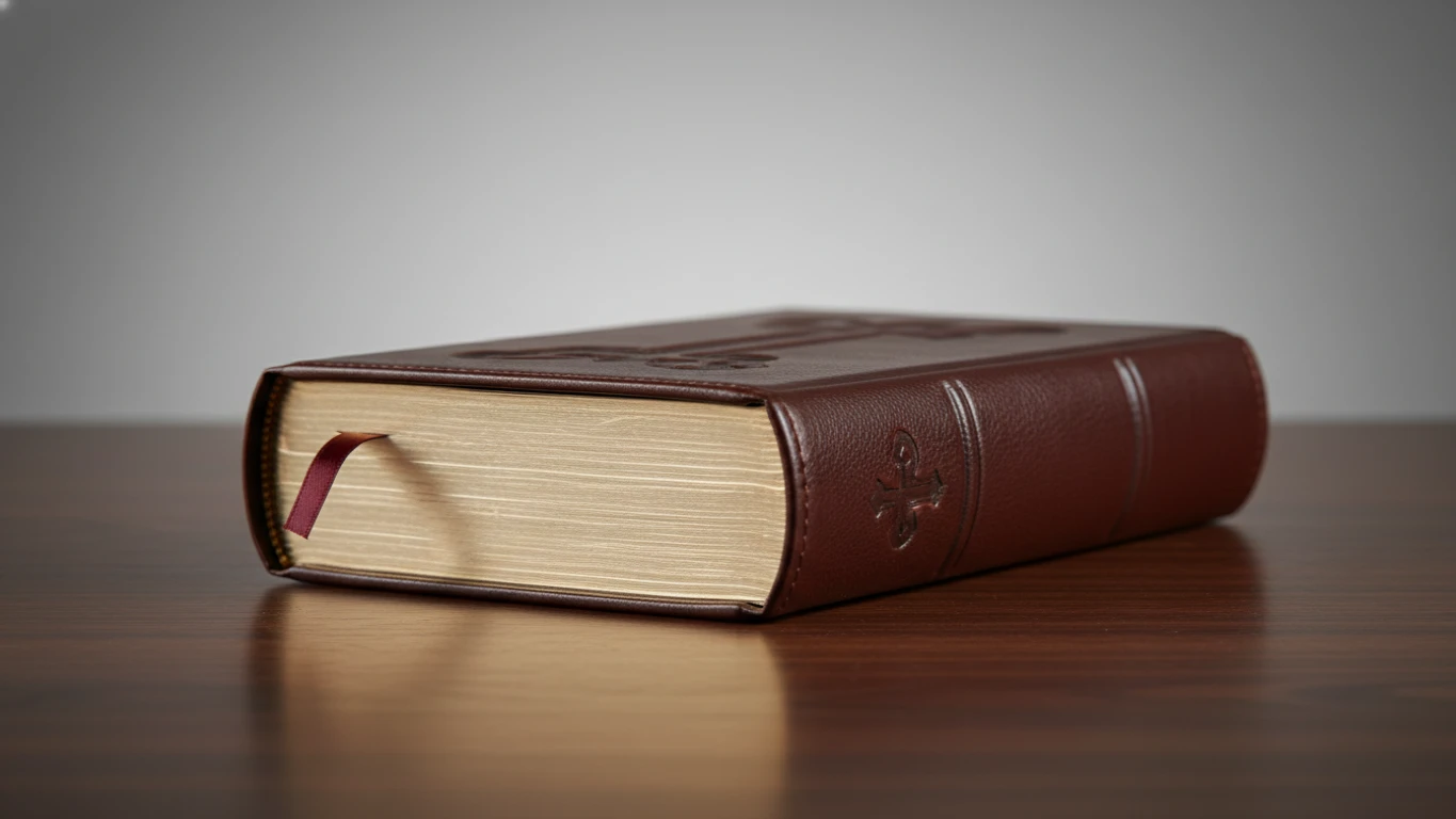 Livro de Orações com Acabamento em Couro