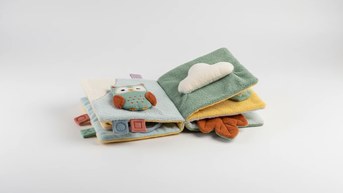 Livro de Pano Sensorial com Sons