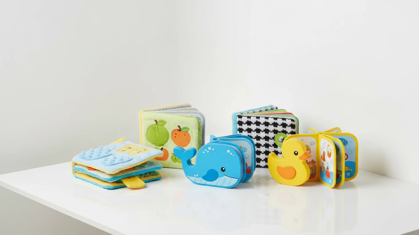 Livros de Pano e Banho para Bebês