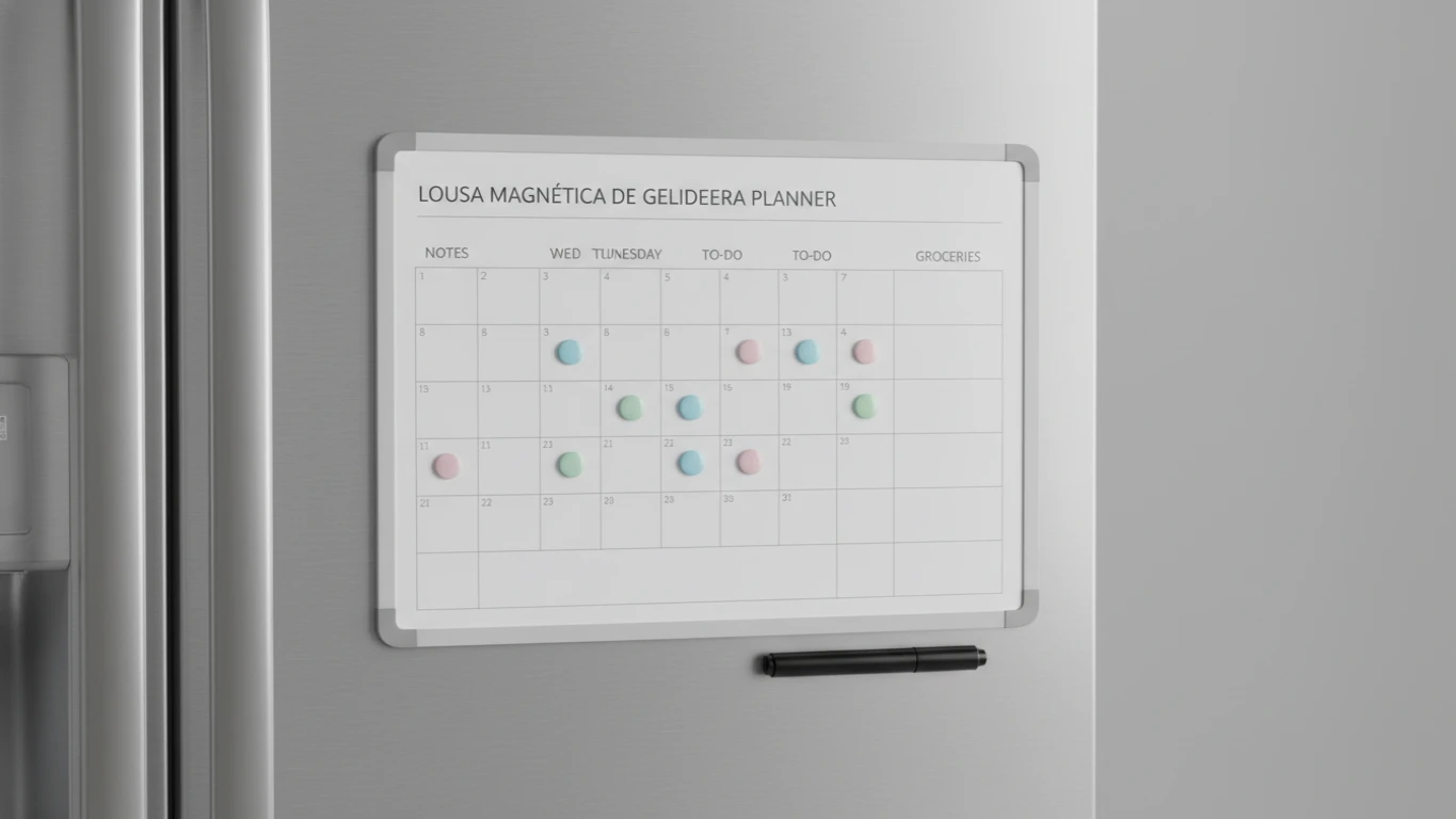 Lousa Magnética de Geladeira Planner