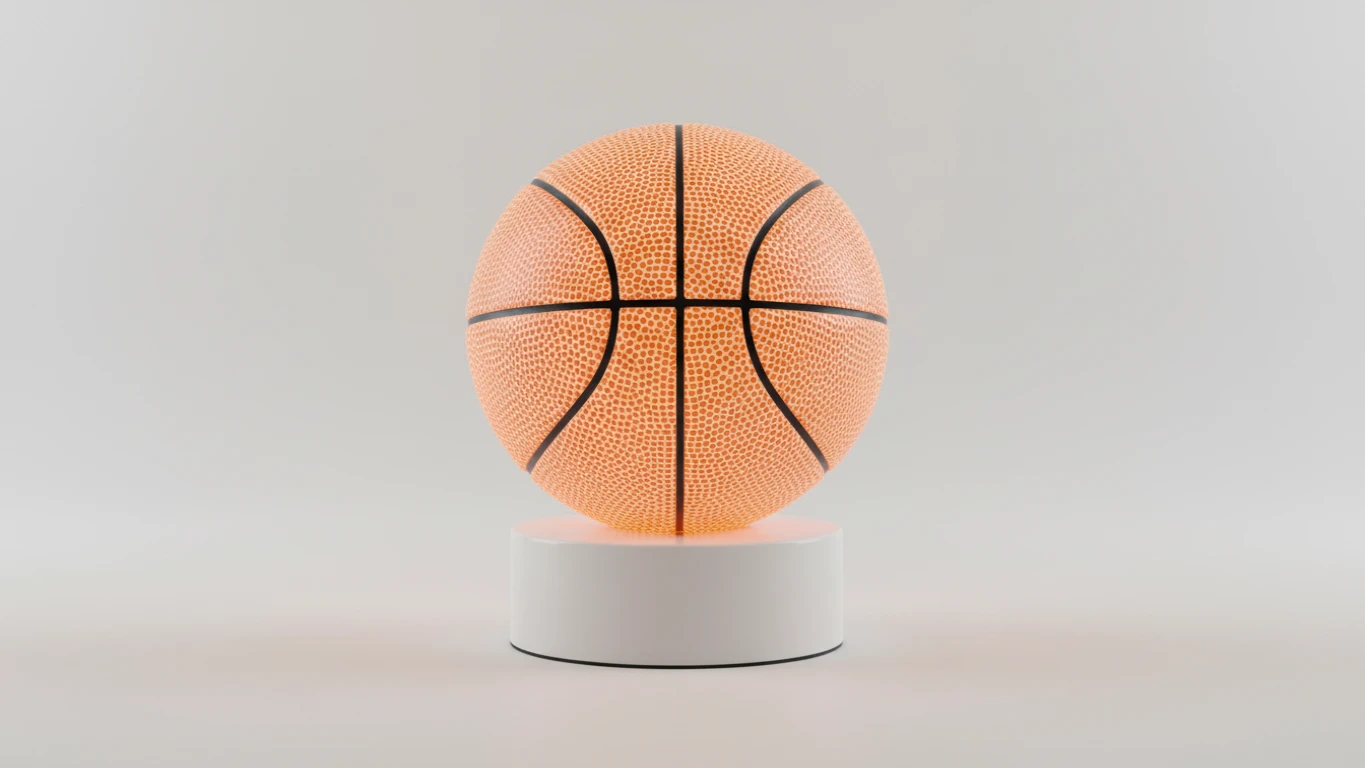 Luminária 3D de LED em Formato de Bola de Basquete