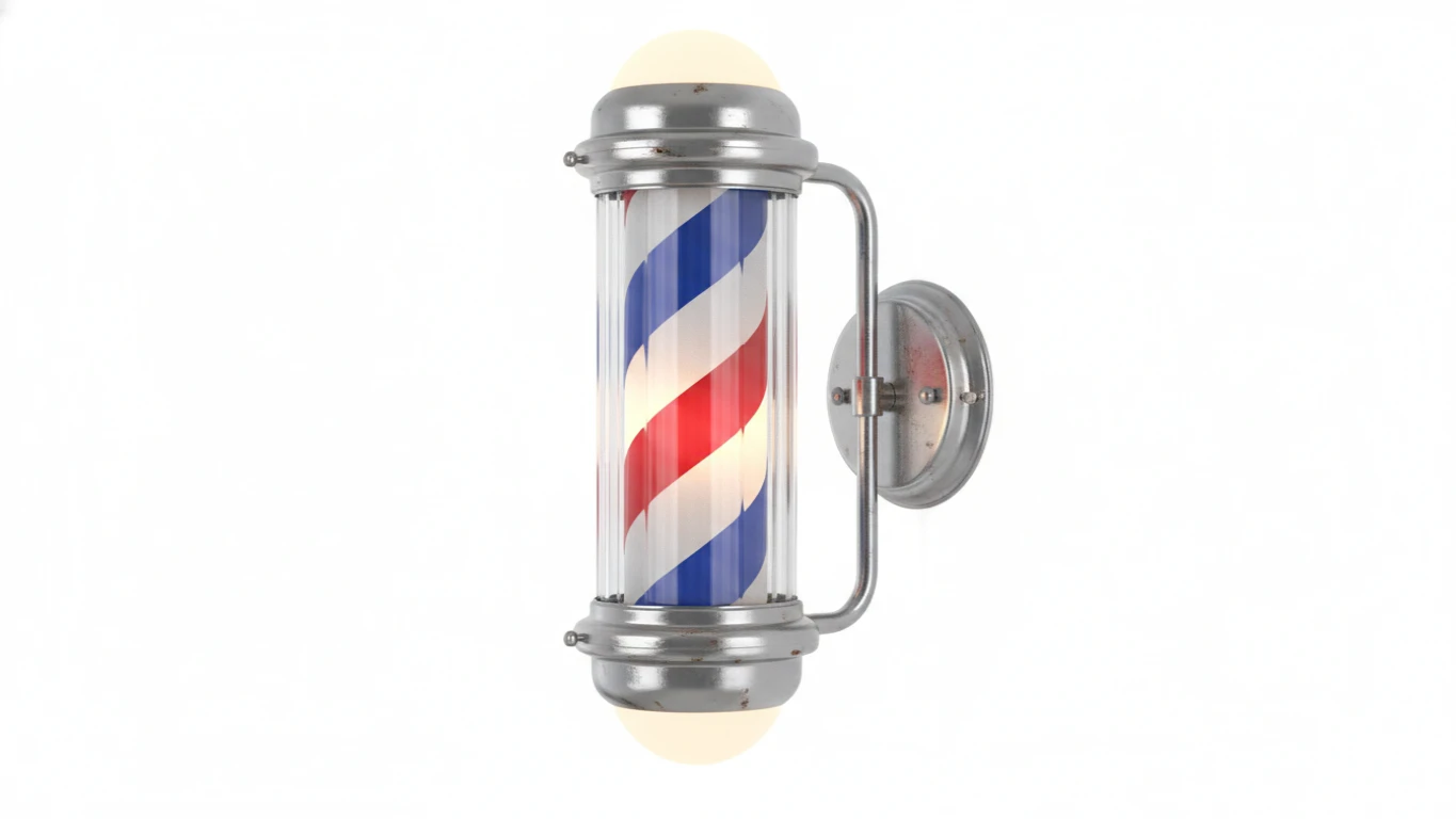 Luminária Decorativa Barber Pole Vintage