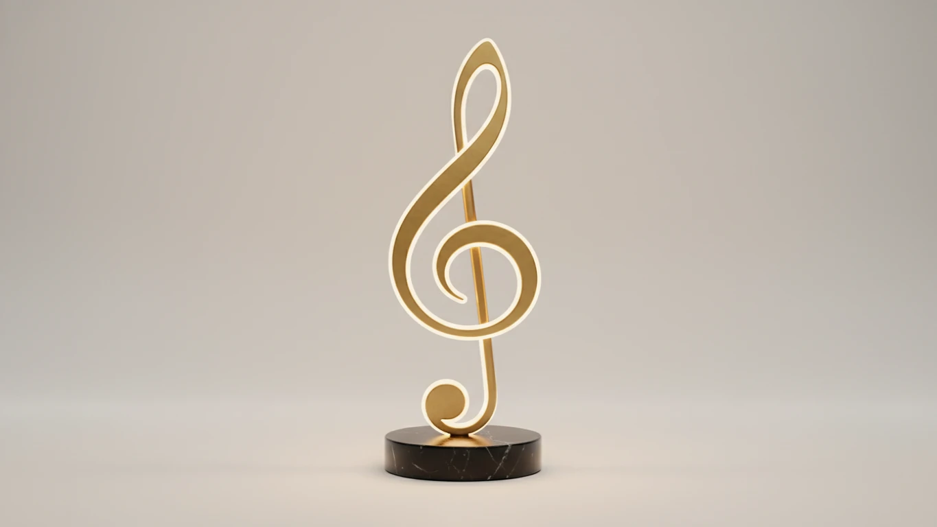 Luminária Decorativa de Nota Musical