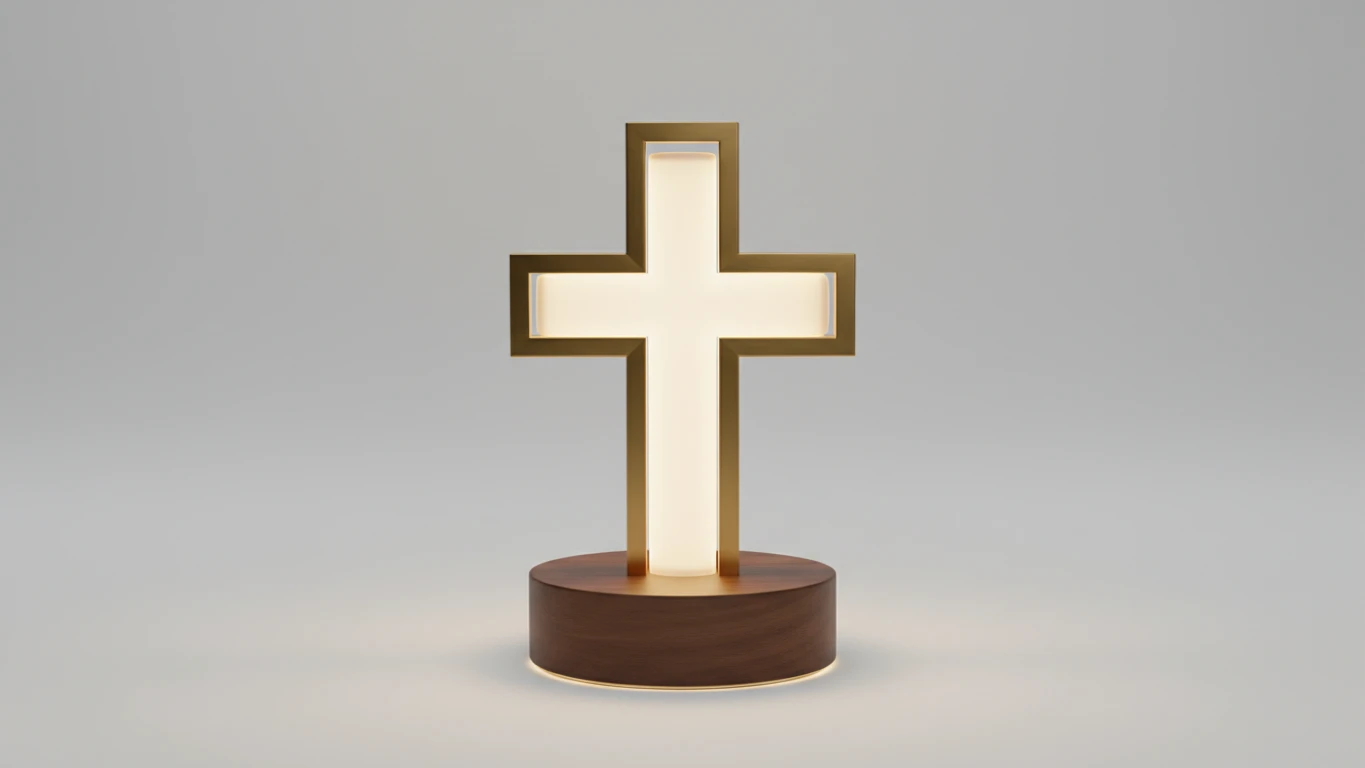 Luminária LED Decorativa de Fé