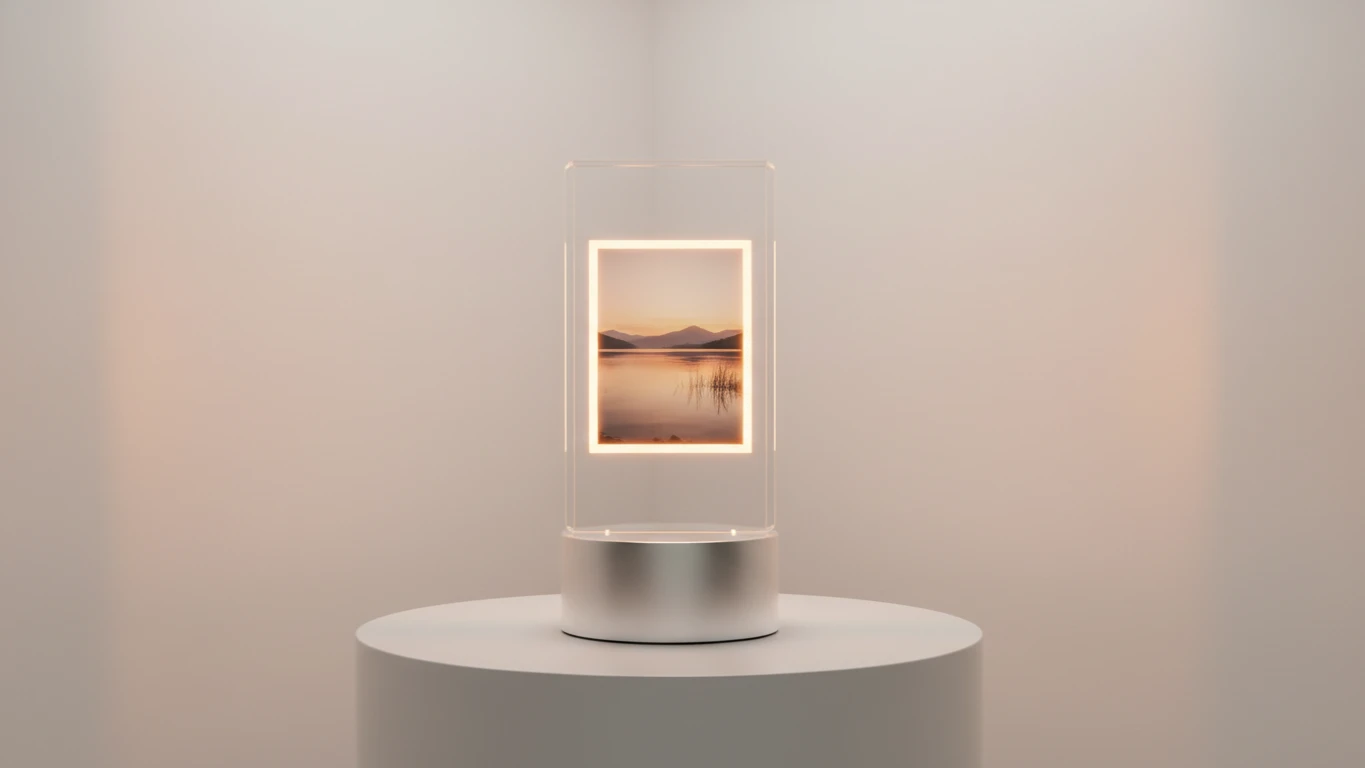 Luminária LED Personalizada com Foto