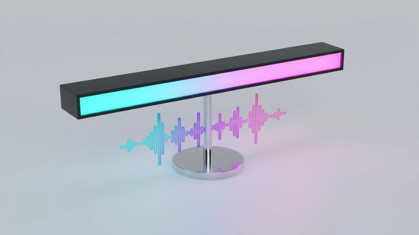 Luminária LED com Sincronização Musical