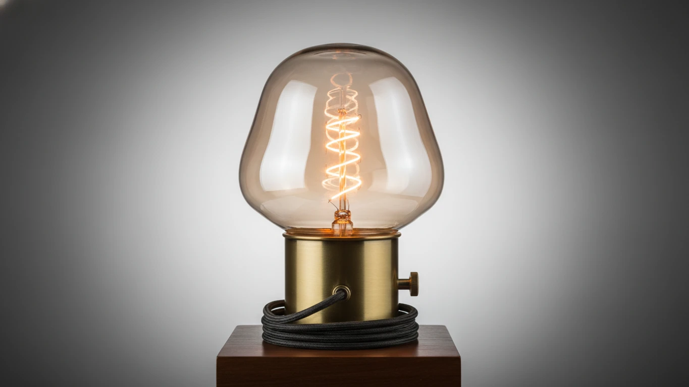 Luminária Retrô de Filamento de Carbono