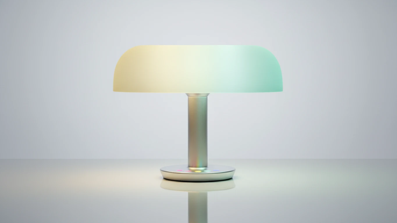Luminária de Mesa Inteligente com Controle de Cores