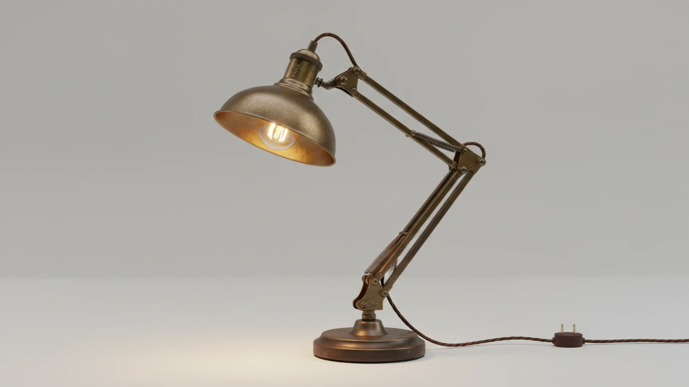 Luminária de Mesa Vintage Articulada
