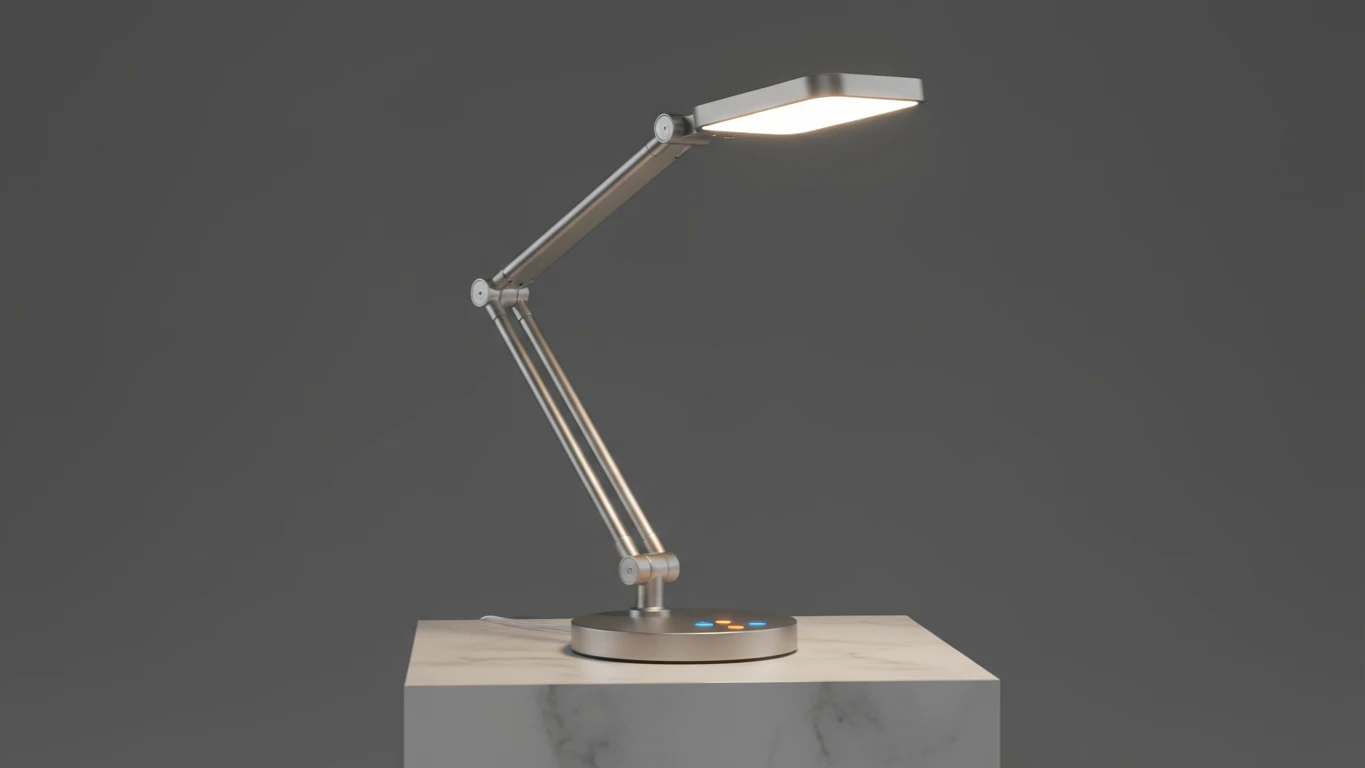 Luminária de Mesa com Ajuste de Brilho e Cor